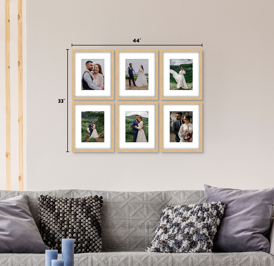 8x10 Wood - Set of 6