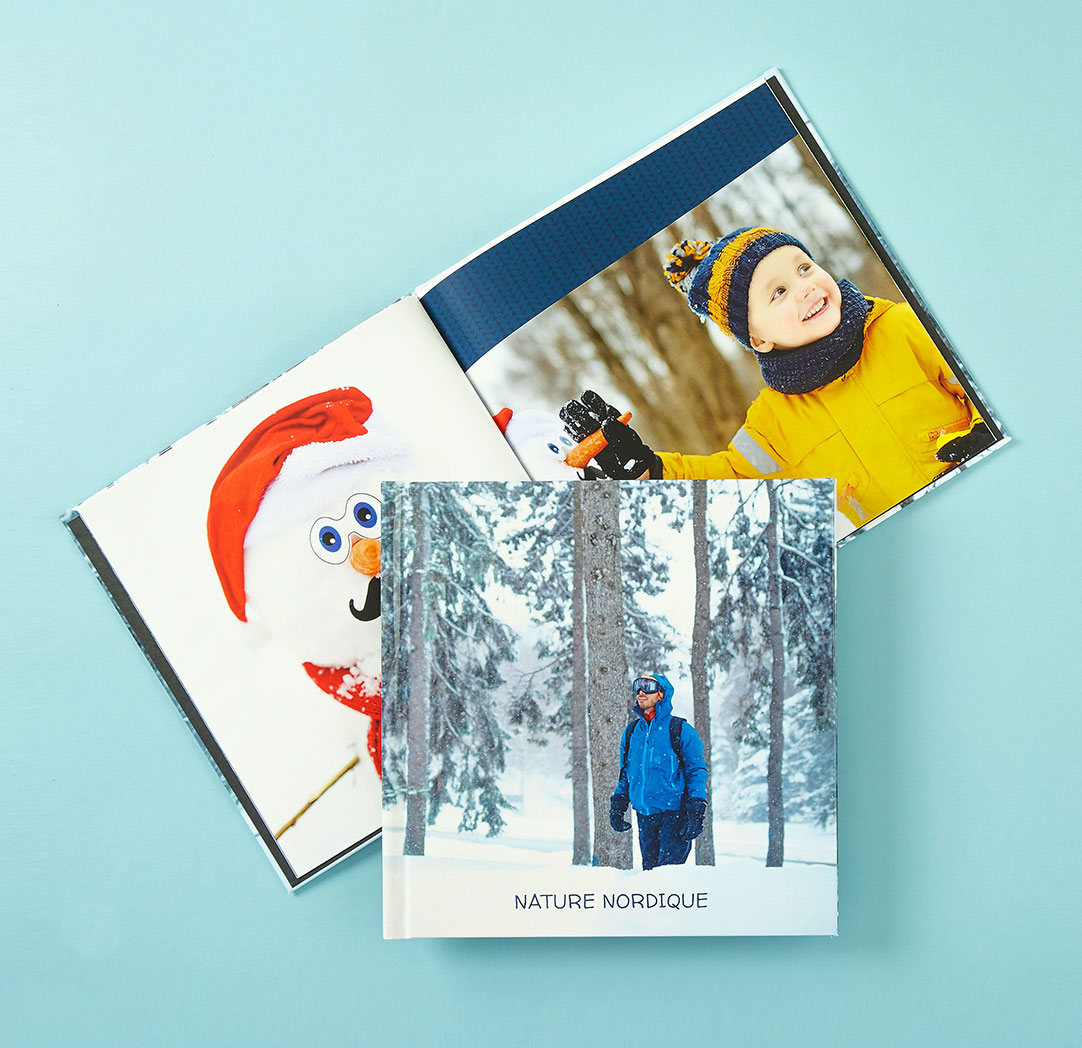 Album photo à couverture rigide personnalisée de 10 x 10 po