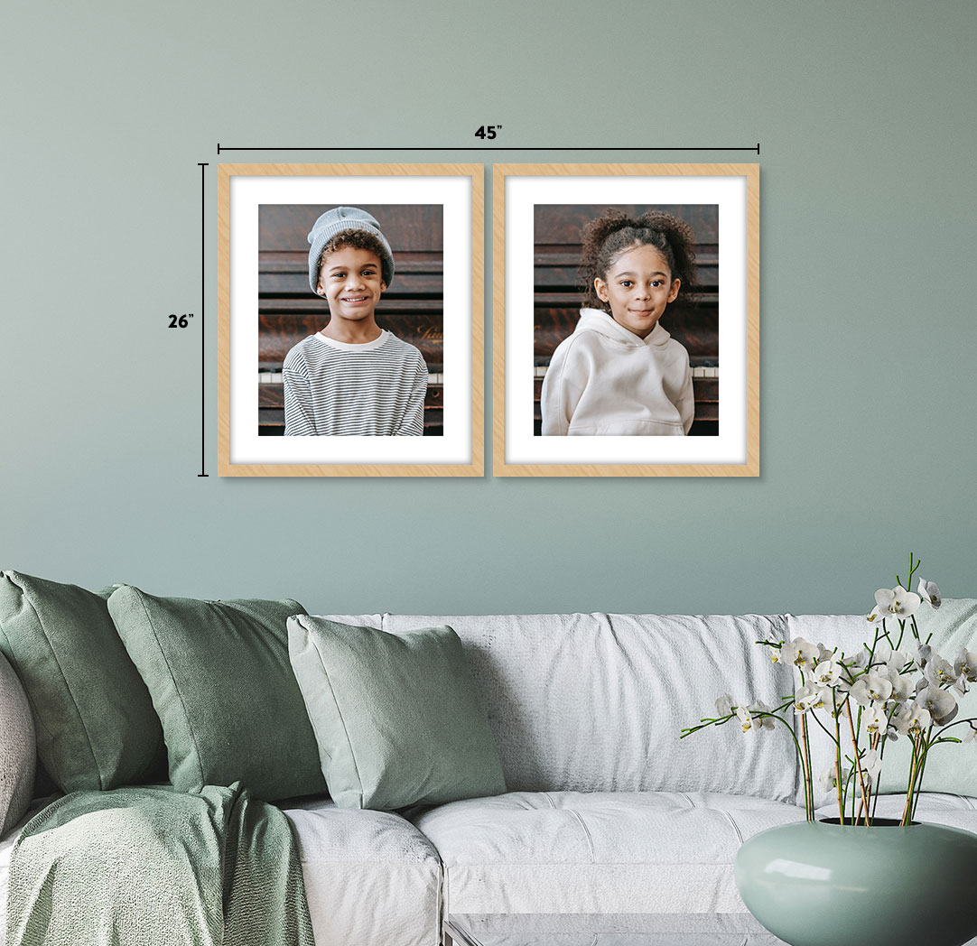 16x20 Wood - Set of 2