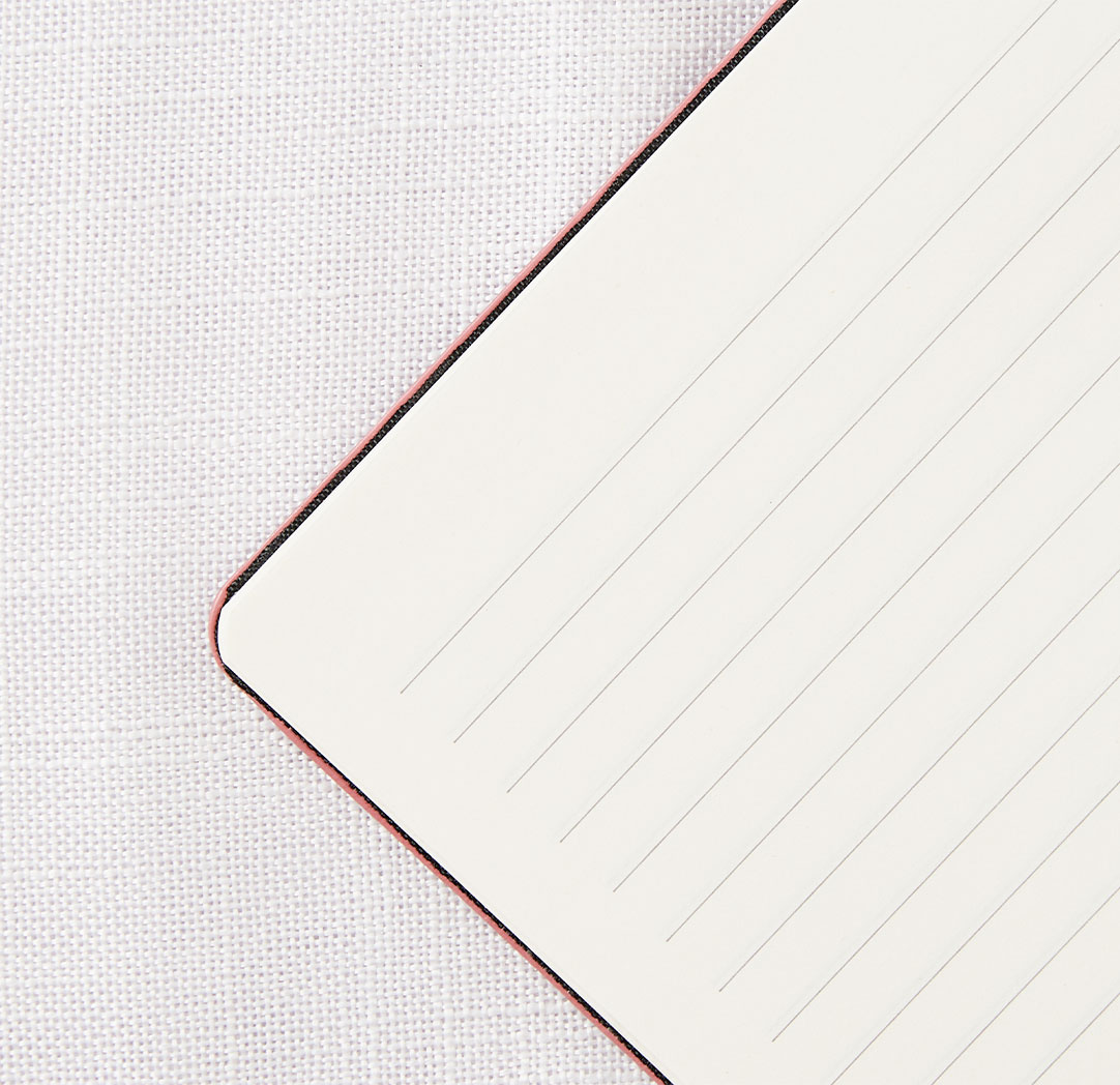 Cahier de notes personnalisé rouge