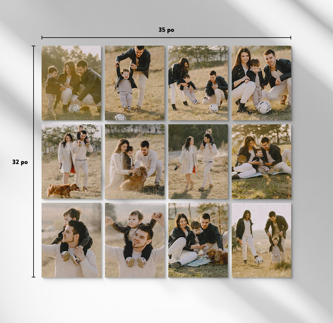 Photos sur toile économiques de 8 x 10 po  - Ensemble de 12