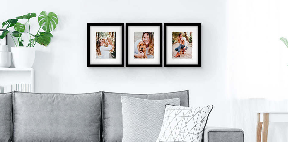 8x10 Black - Set of 3