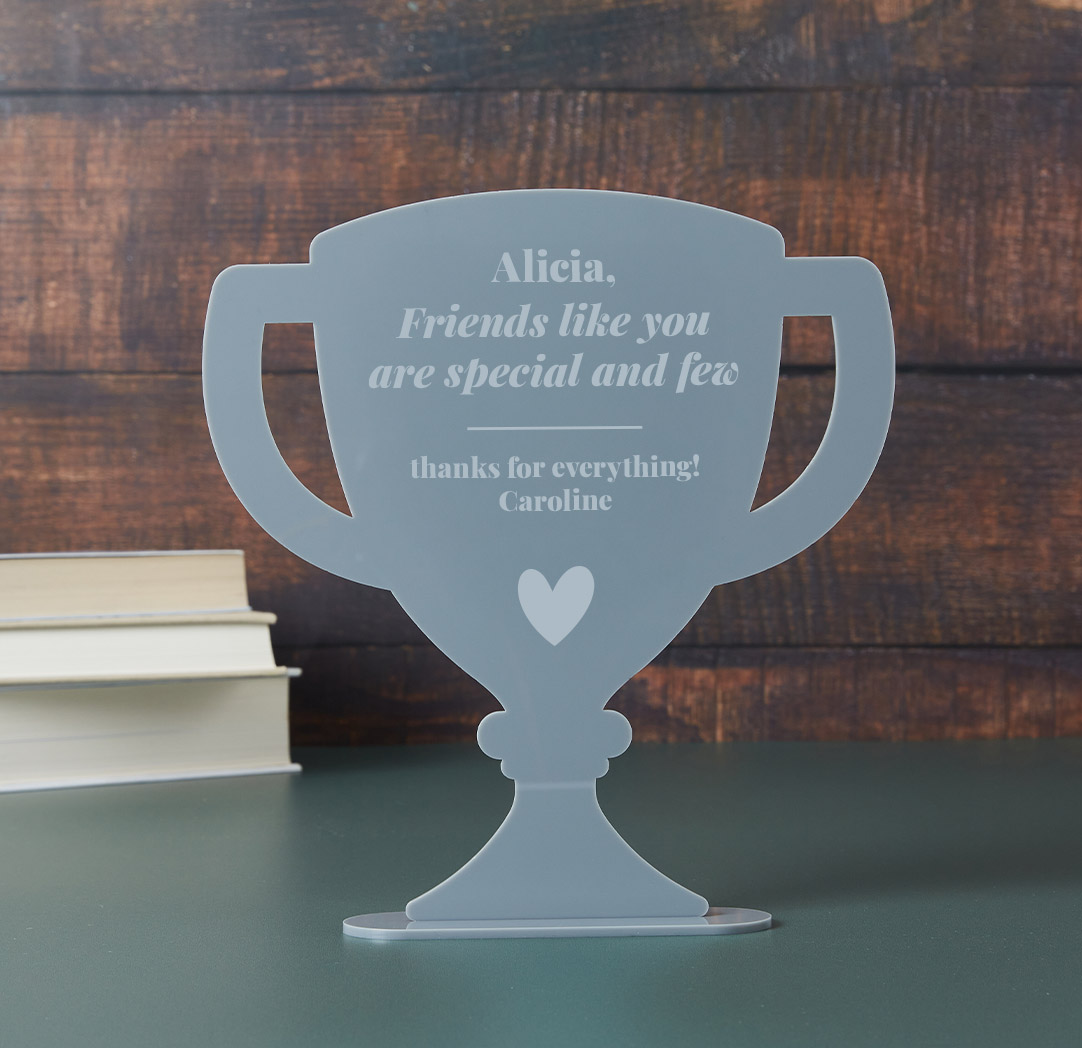 Acrylic Trophy - Grey