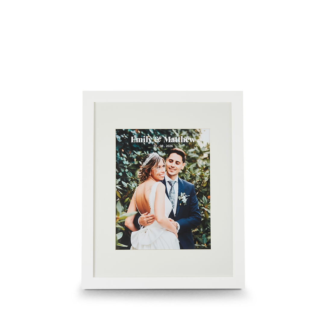 11x14 Framed Print - White