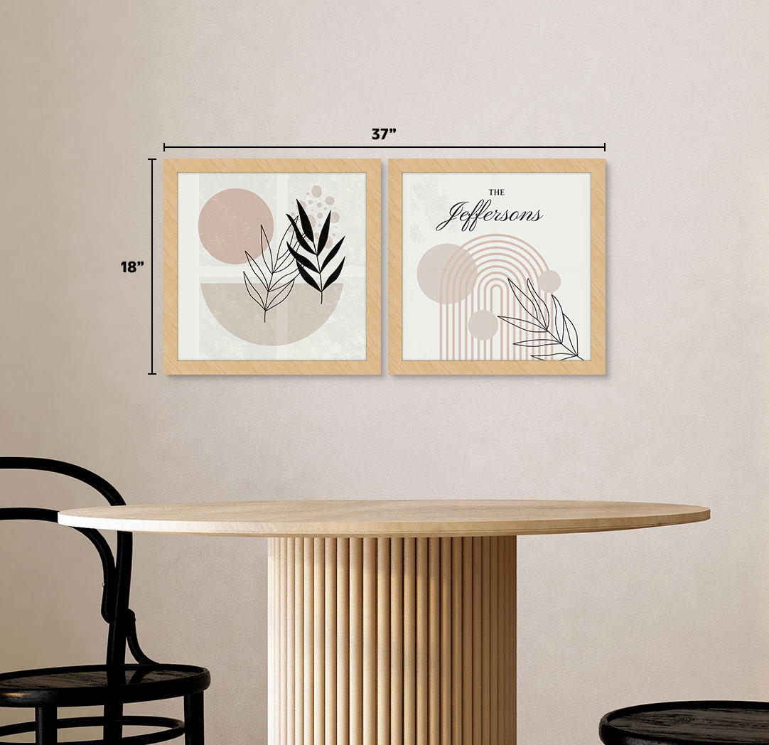 Set of 2 - Themed 12x12 Wood Frames