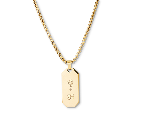 Large Pendant Necklace - Gold Colour