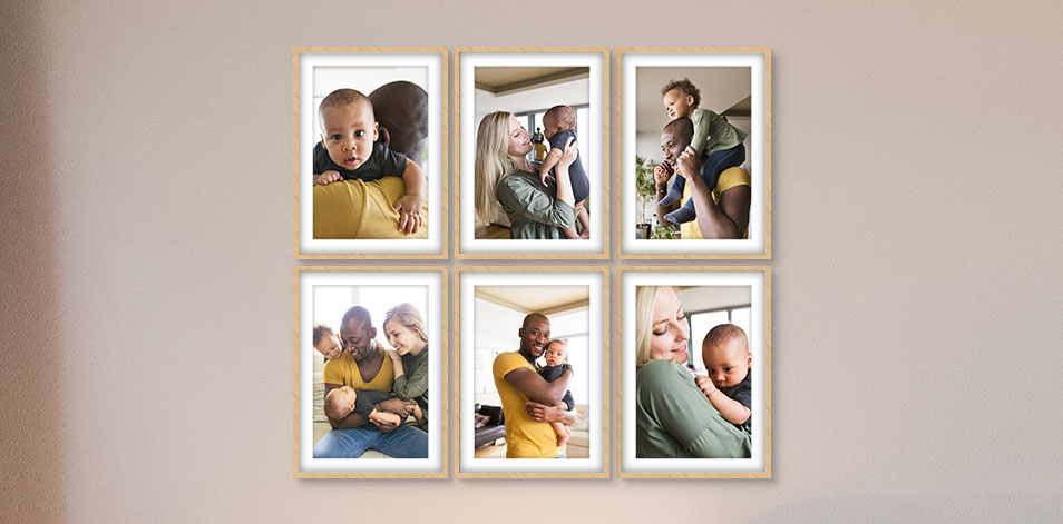 20 x 30 po en bois - Ensemble de 6