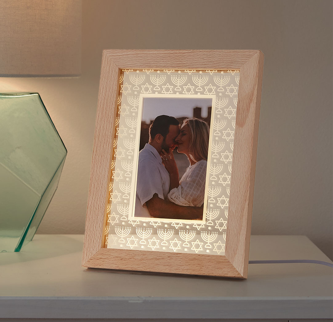 Hanukkah Menorah - LED Frame