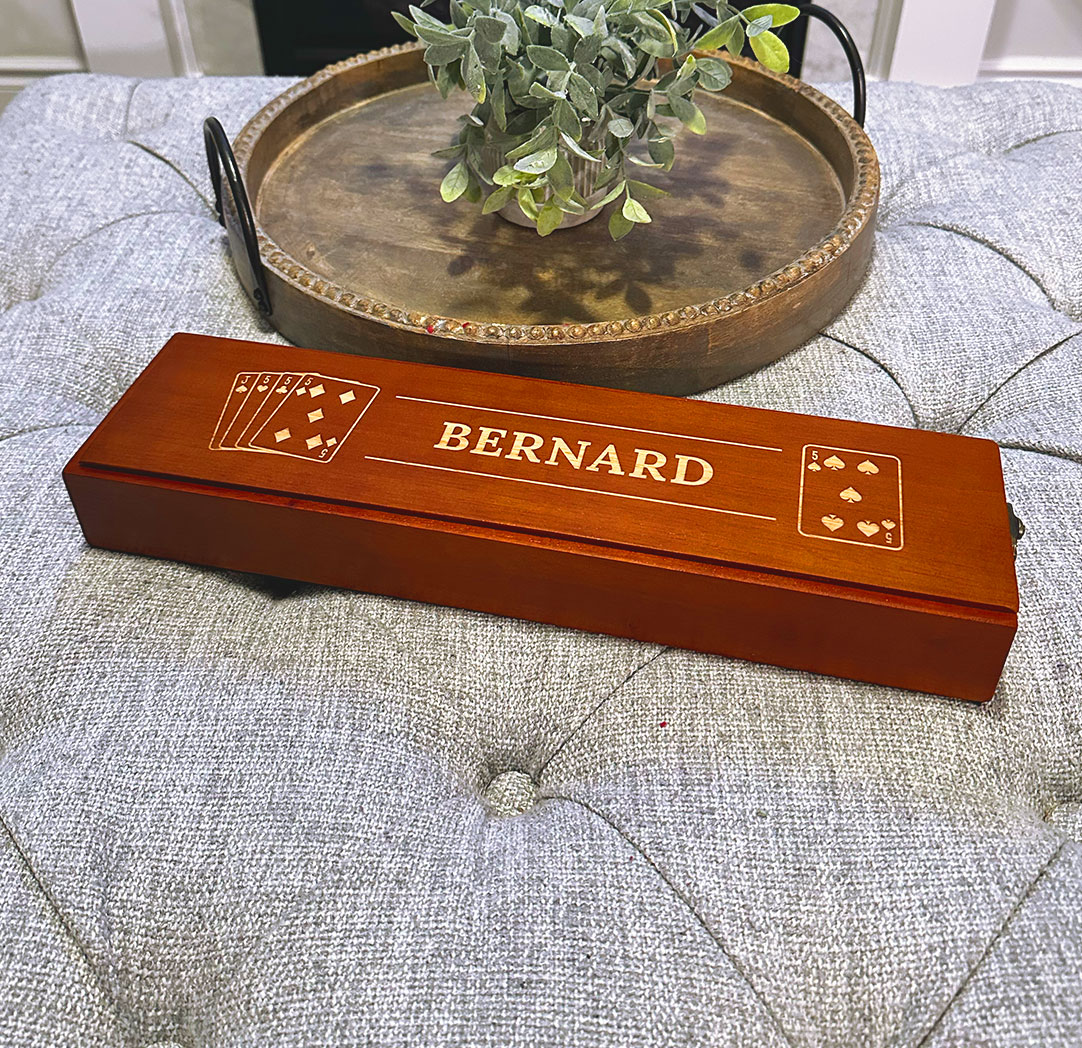 Jeu de cribbage personnalisé de 4,25 x 14,75 po