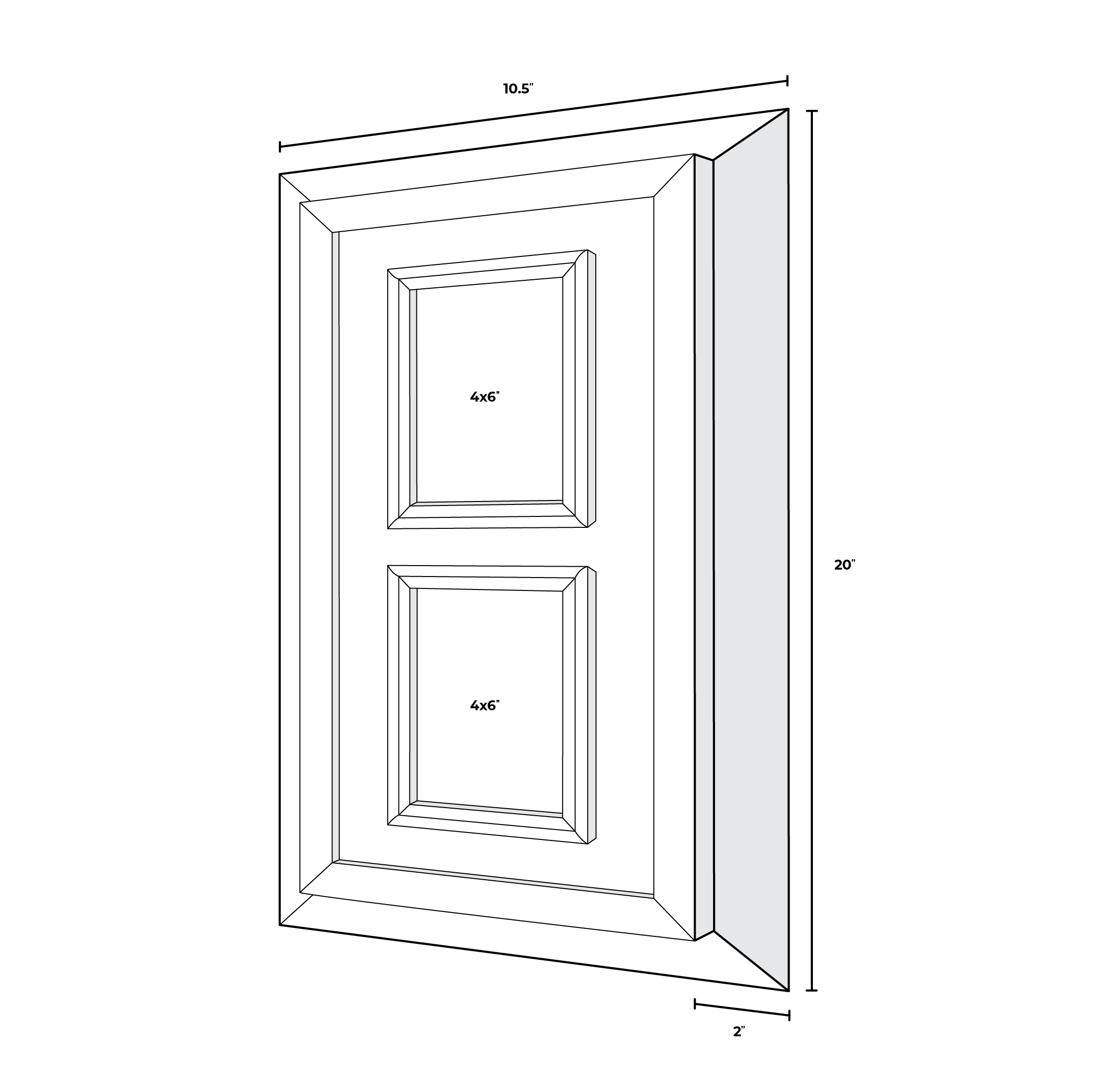 4x6 Vertical Wood Frame (2)