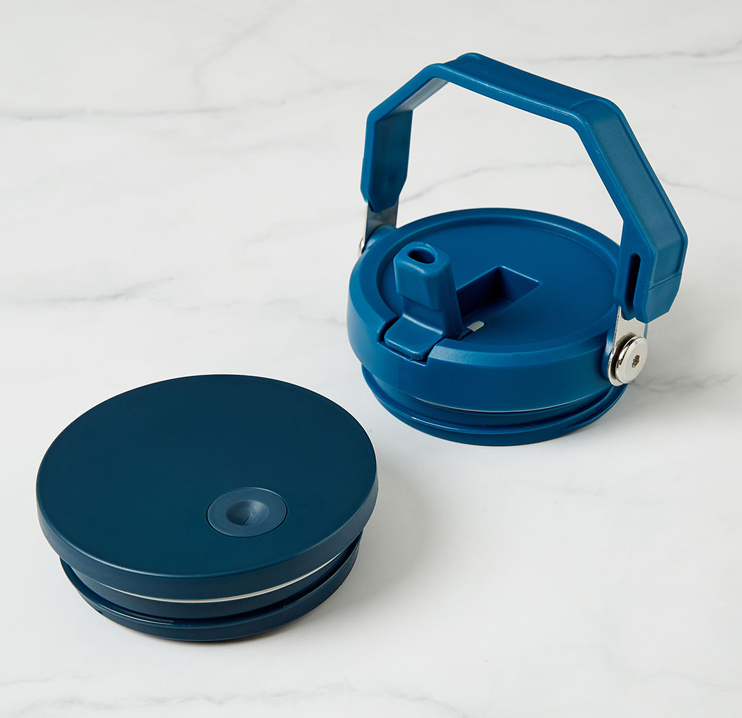 Gobelet de voyage personnalisé bleu marine de 40 oz