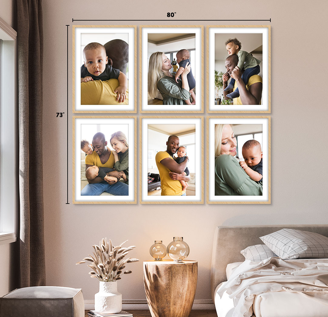 20x30 Wood - Set of 6