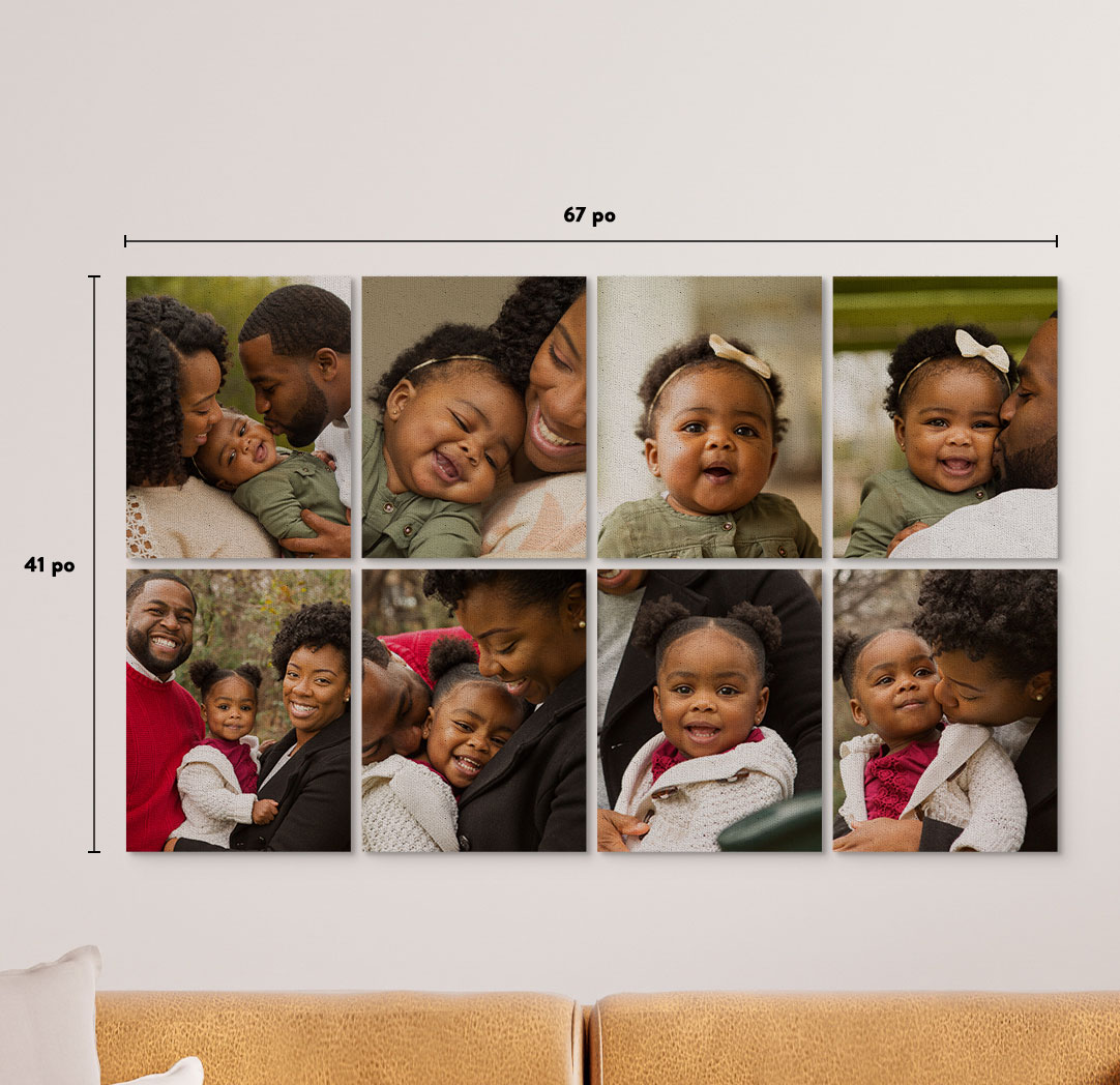 Photo sur toile prestige 16 x 20 po - Ensemble de 8