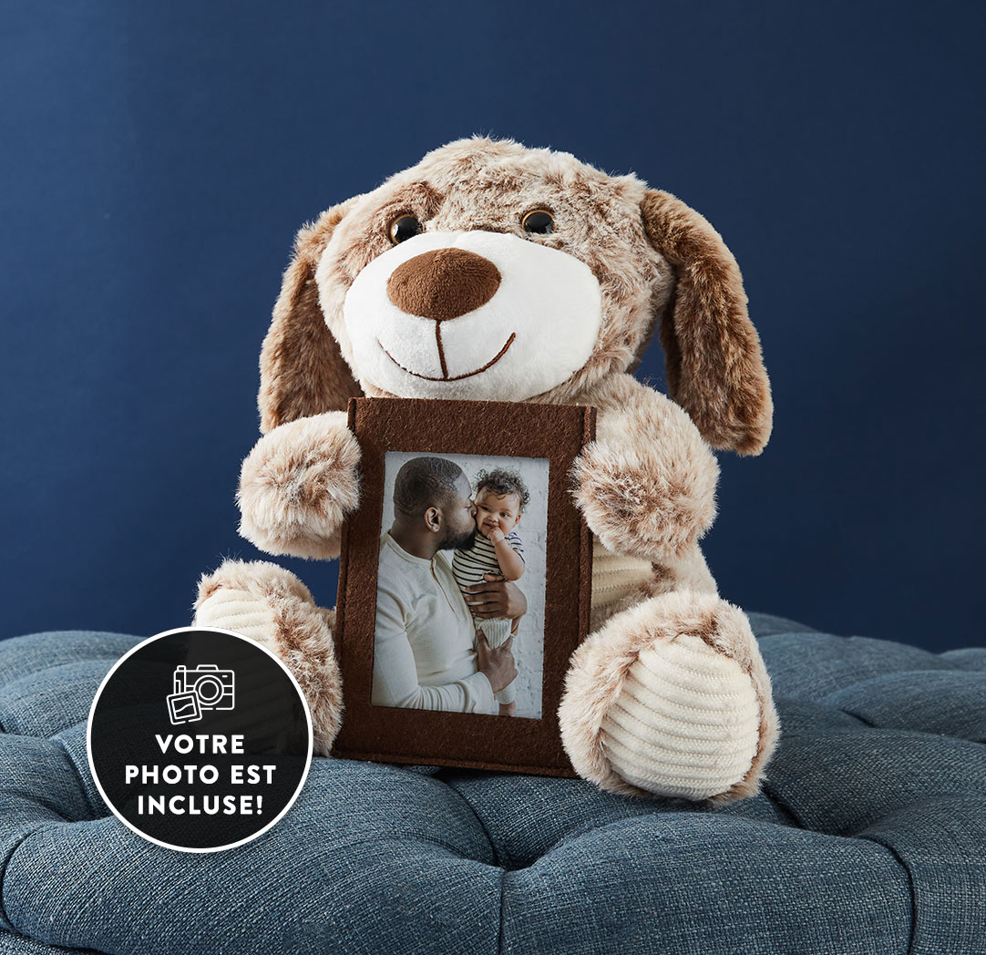 Chien en peluche