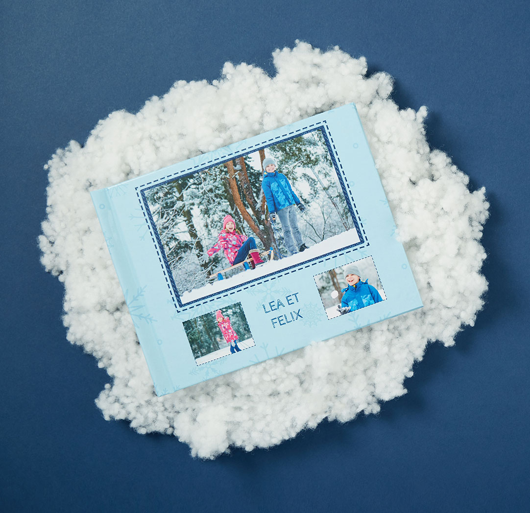 Album photo à couverture rigide personnalisée de 7 x 9 po