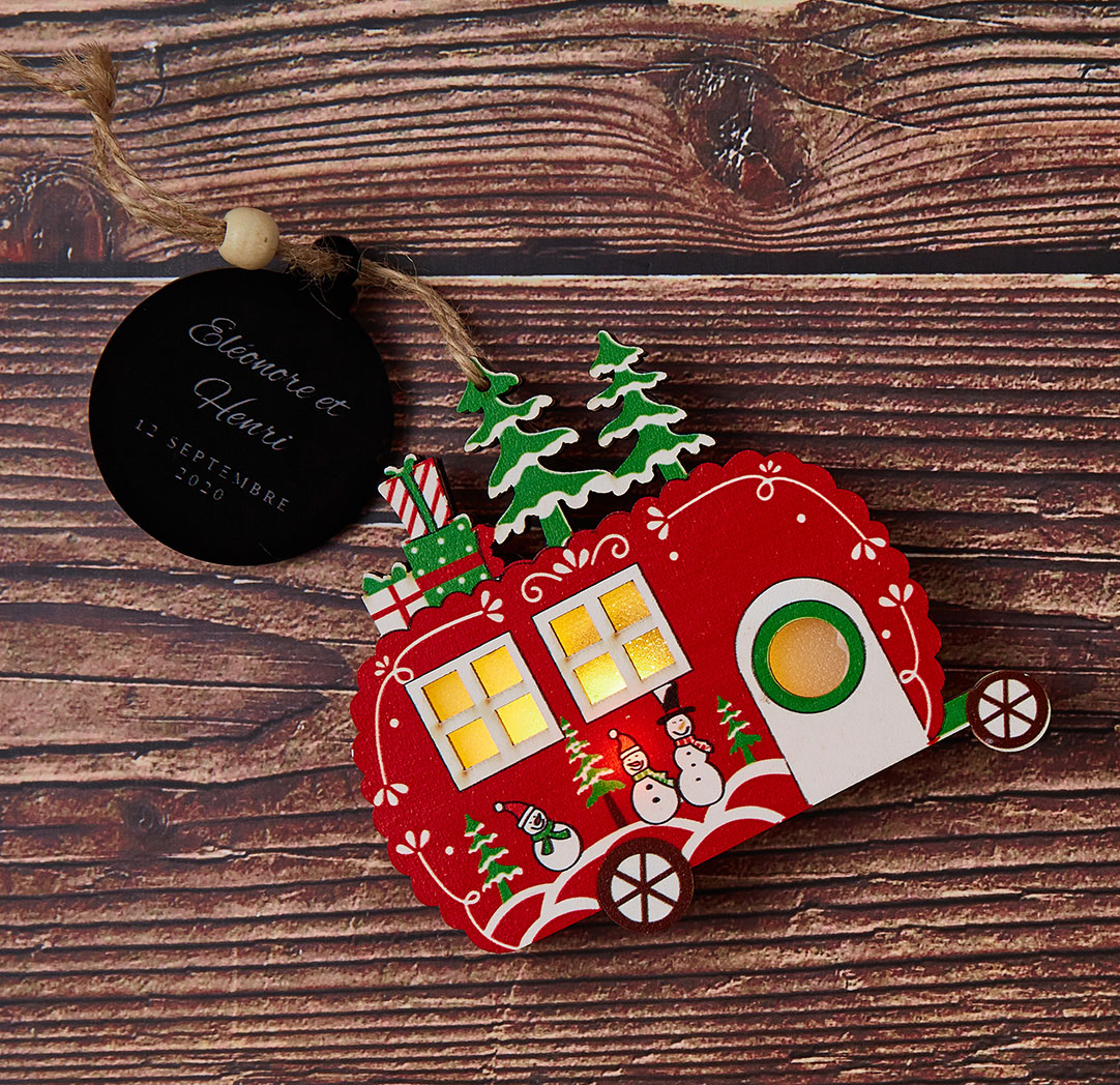 Décoration personnalisée à DEL - Caravane