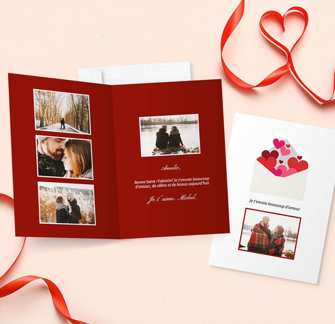 Cartes de souhaits pliées de 5 x 7 po