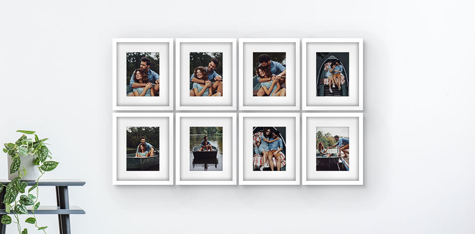 8x10 White - Set of 8