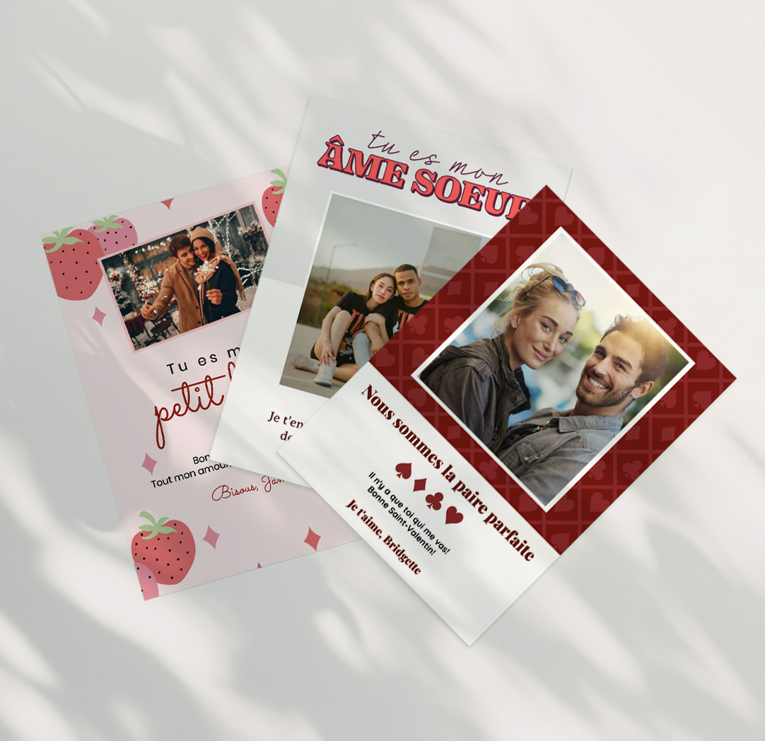 Cartes de souhaits express de 5 x 7 po