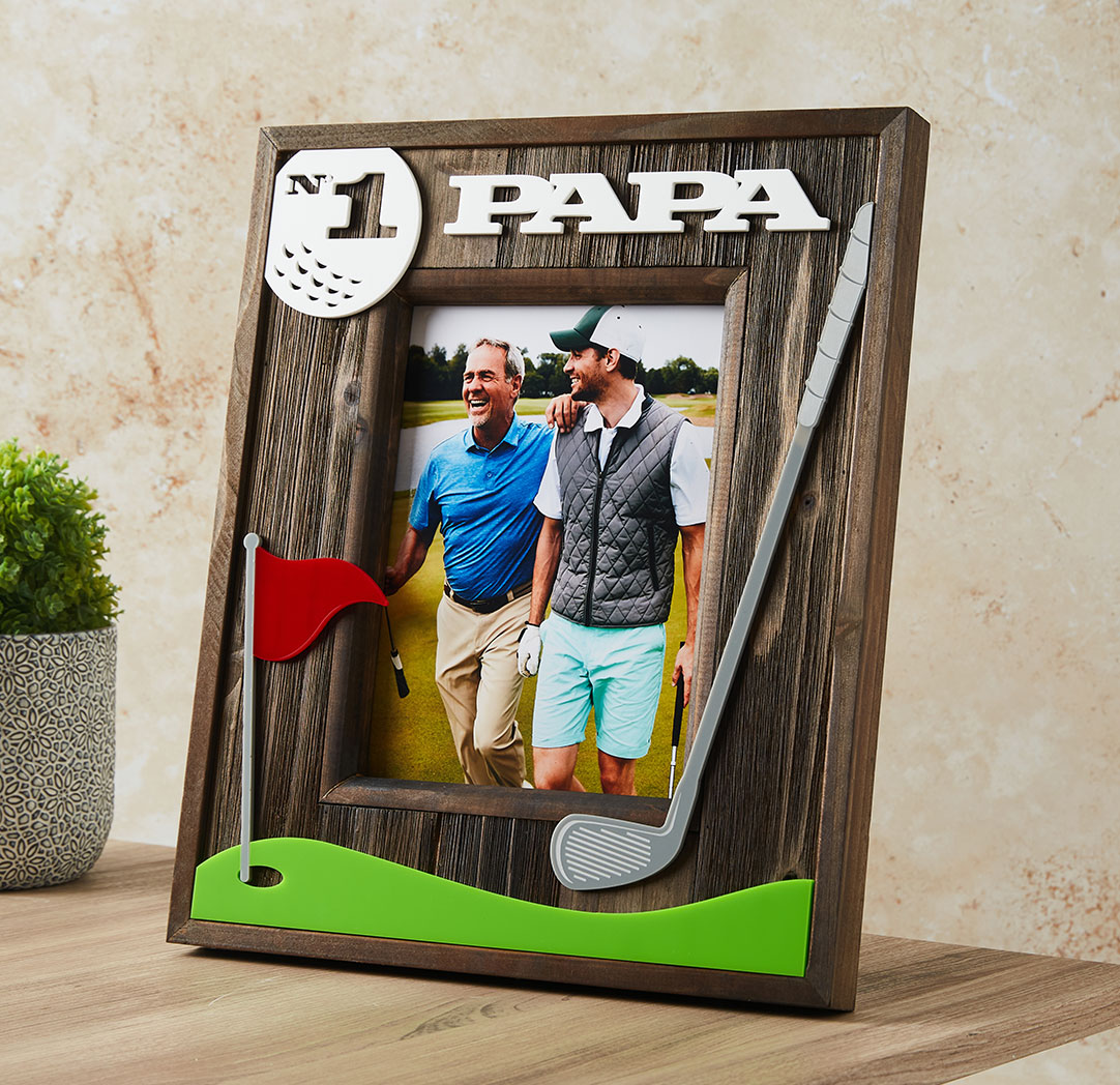 Cadre de bois Golf 6 x 8 po (Papa)