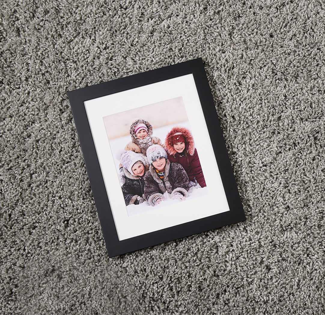 Impression encadrée de 8 x 10 pouces - noir