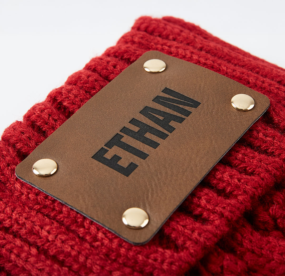 Personalized Red Knit Stocking