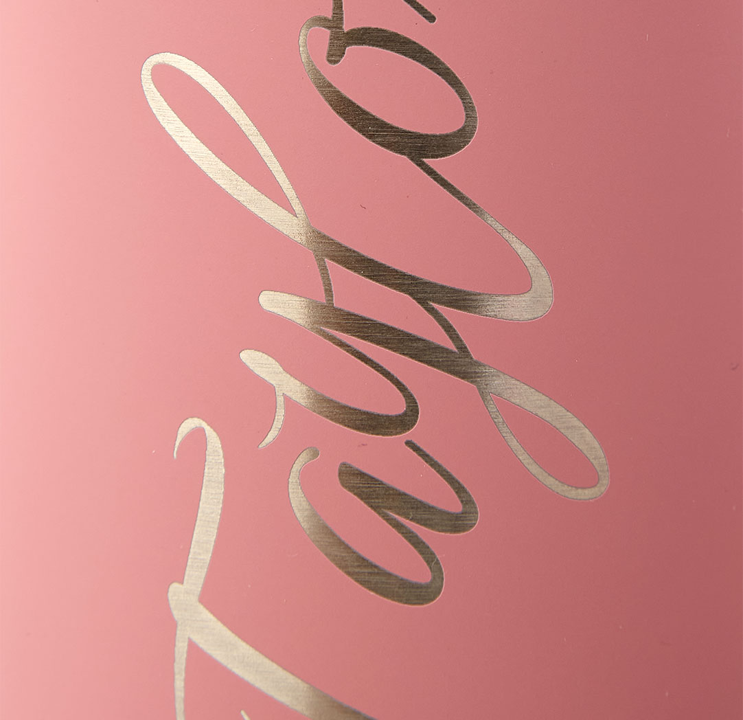 Bouteille à eau personnalisée vieux rose de 1 l