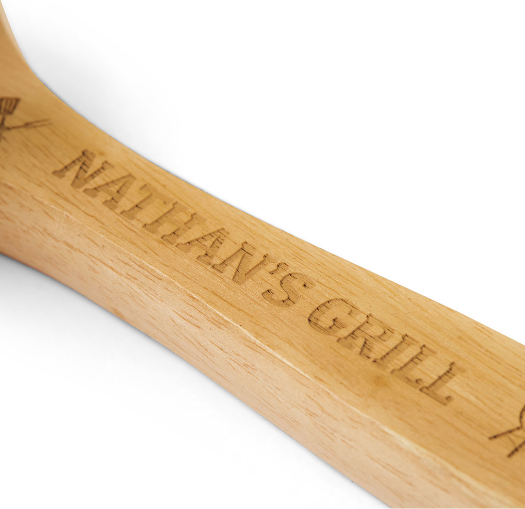Personalized Wood Grill Brush