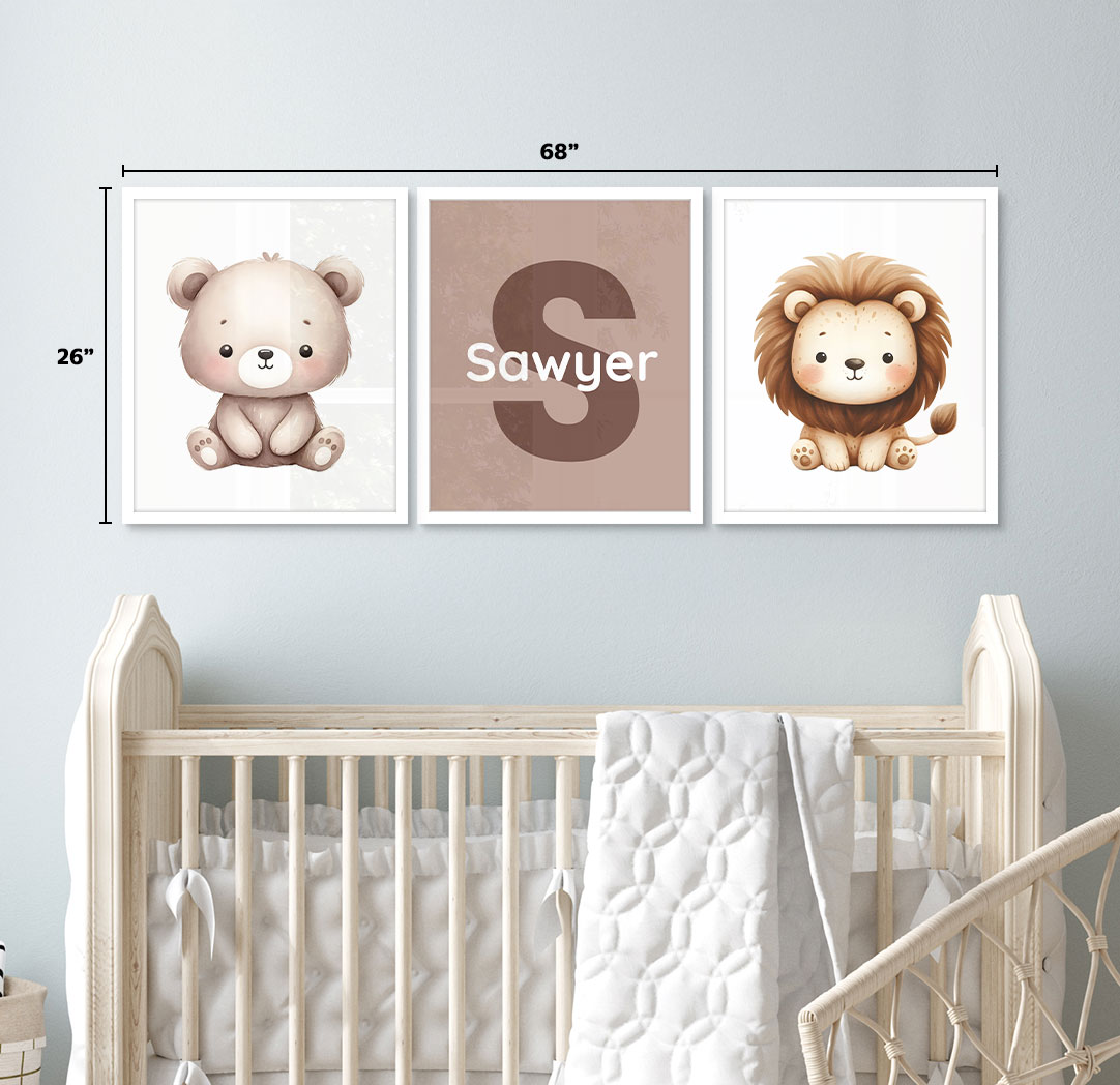 Set of 3 - Themed 16x20 White Frames