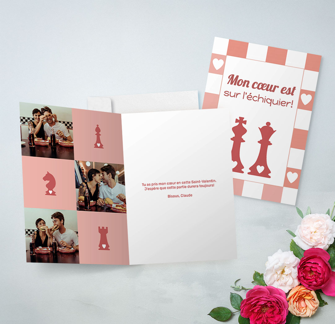 Cartes de souhaits pliées de 9 x 12 po