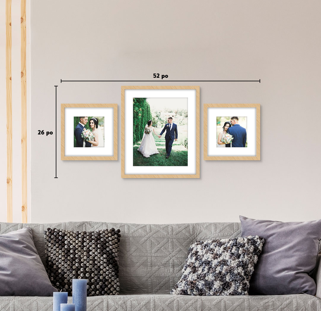 8 x 8 po en bois (2) et 16 x 20 po en bois (1)