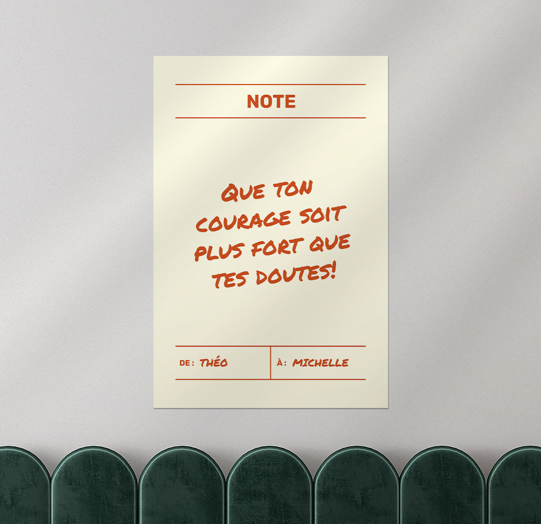 Affiche Étincelle thématique de 20 x 30 po