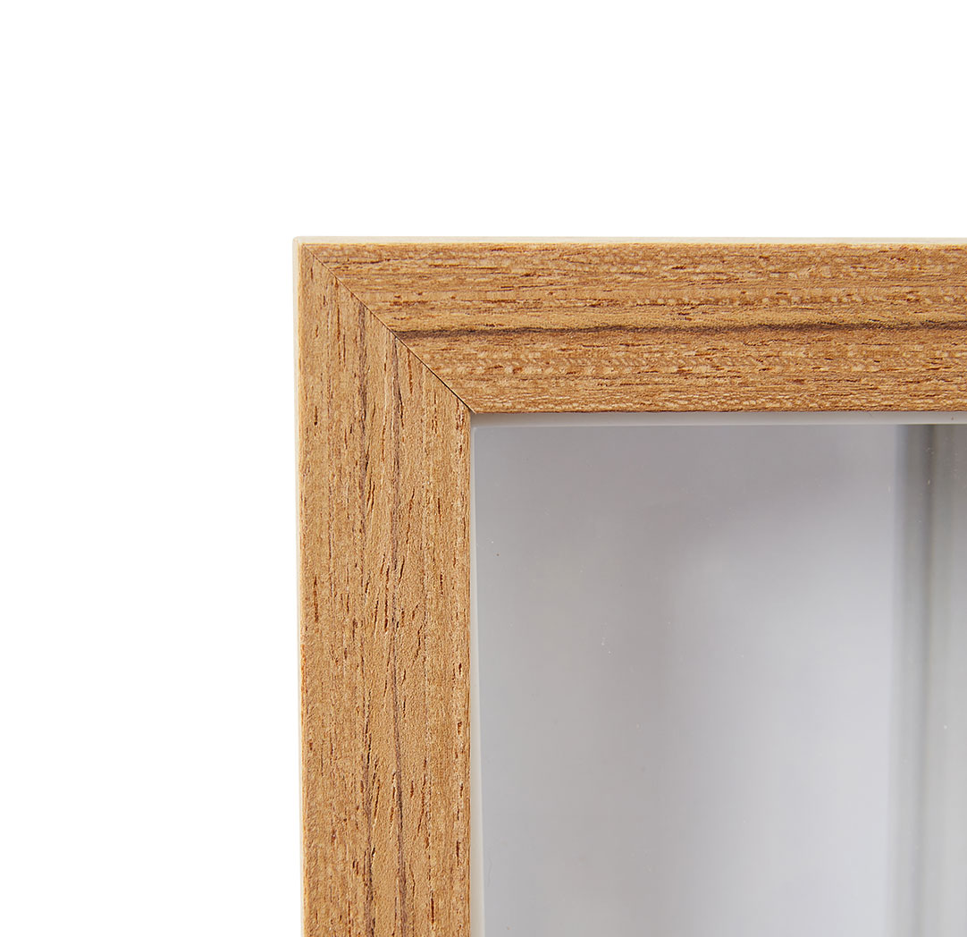 Cadre en bois de teck 6 x 8 po