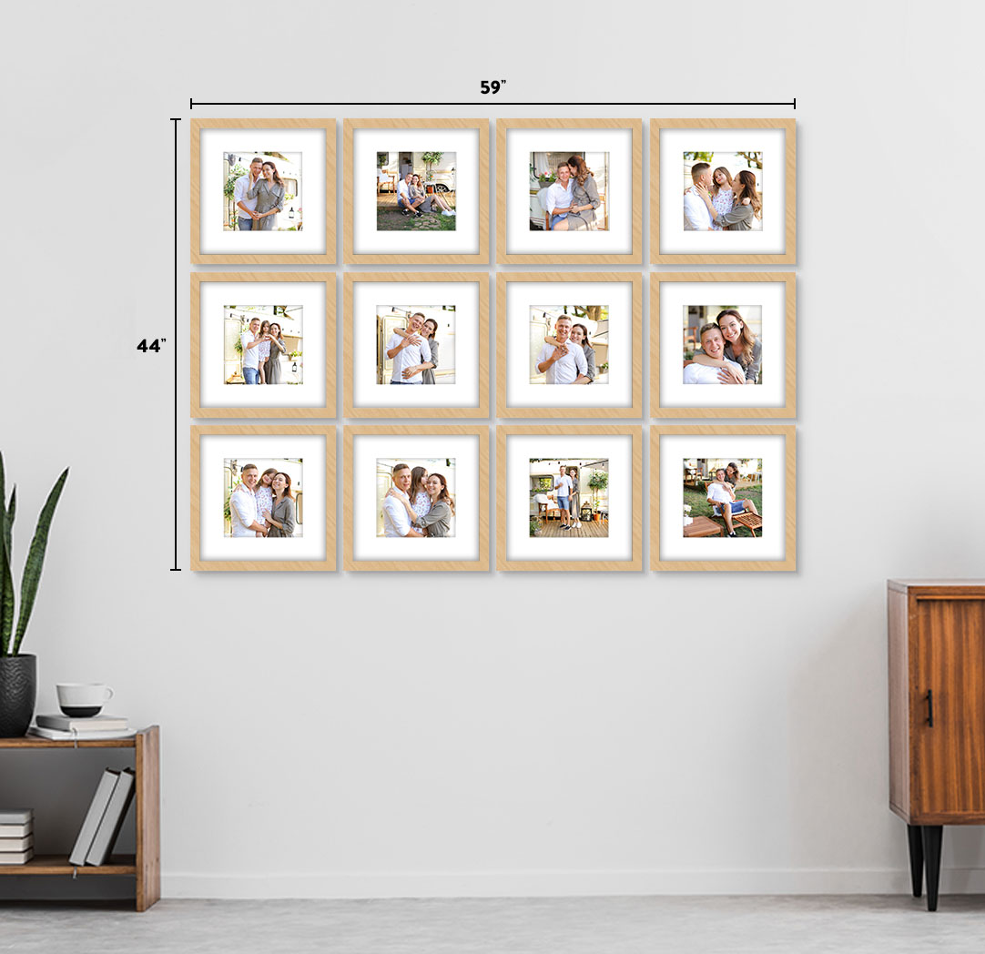 8x8 Wood - Set of 12