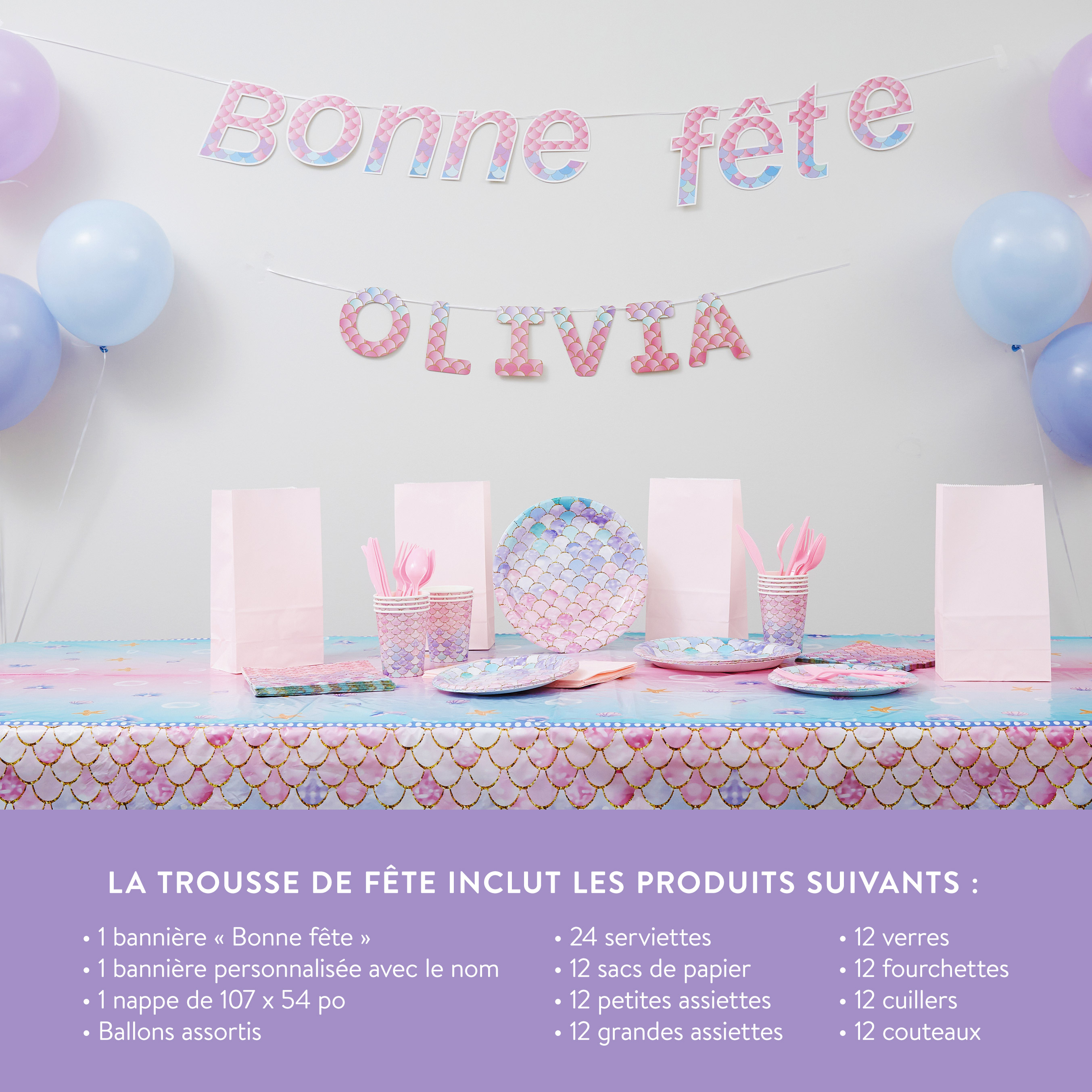 Sirène - Trousse de fête