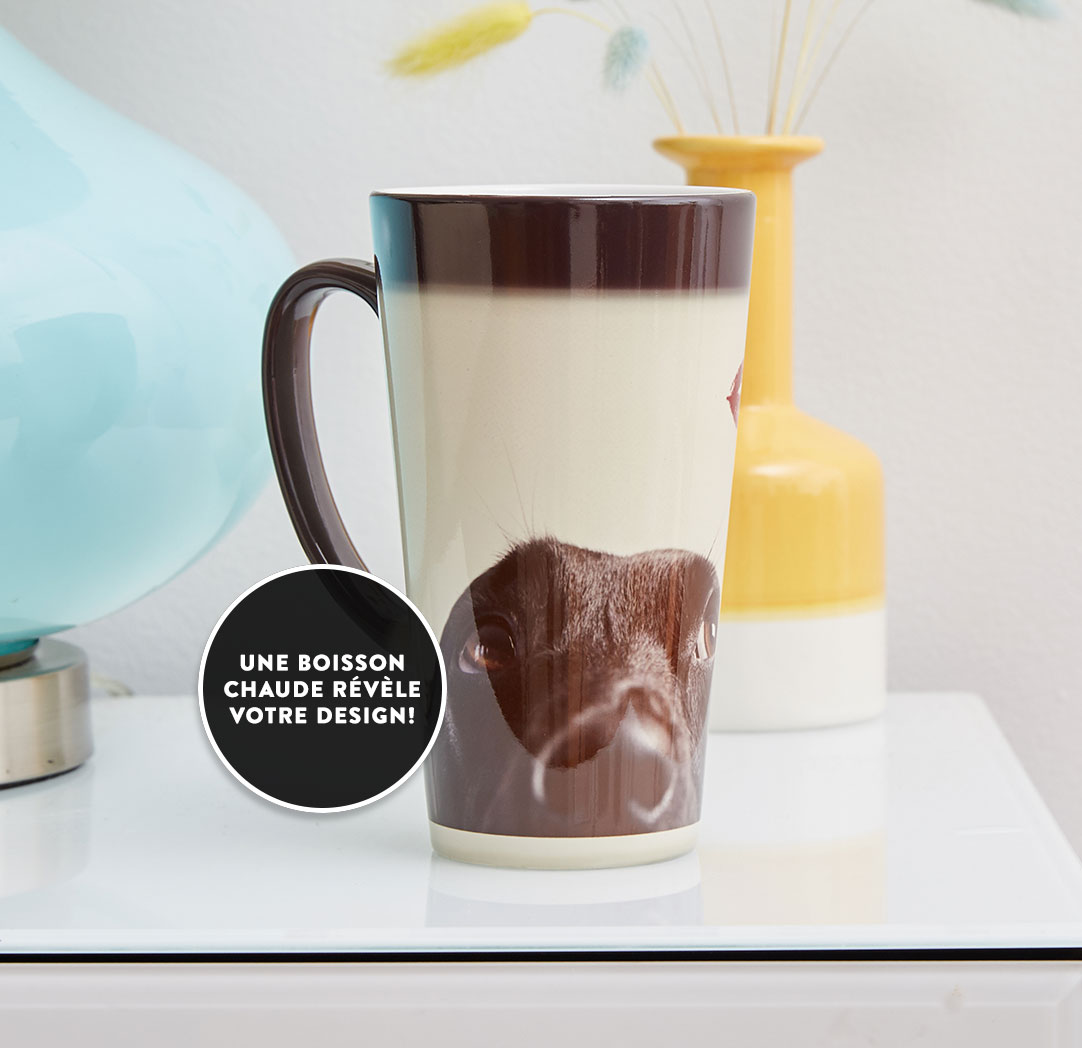 Tasse à café au lait magique de 17 oz 