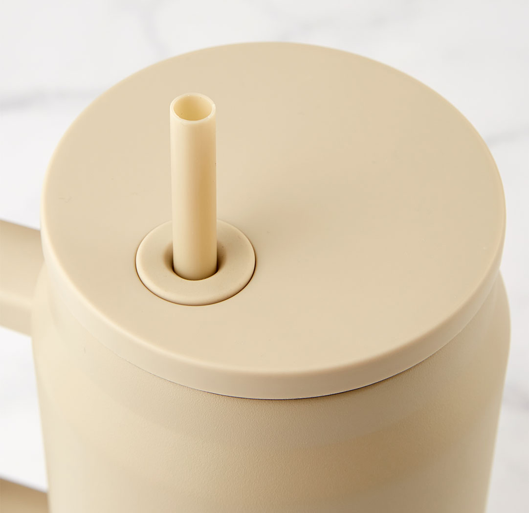 Gobelet personnalisé beige de 50 oz