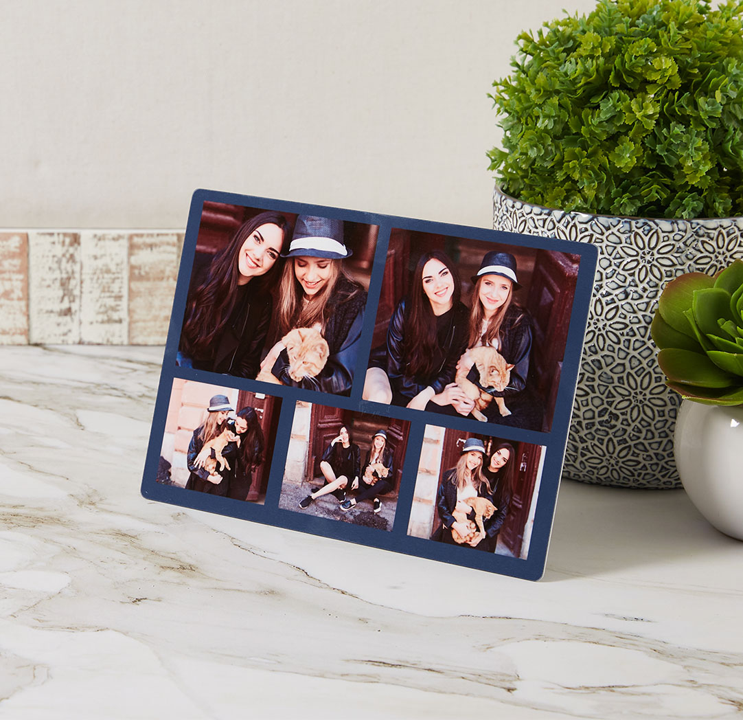 Photos sur plaque de métal de 5 x 7 po