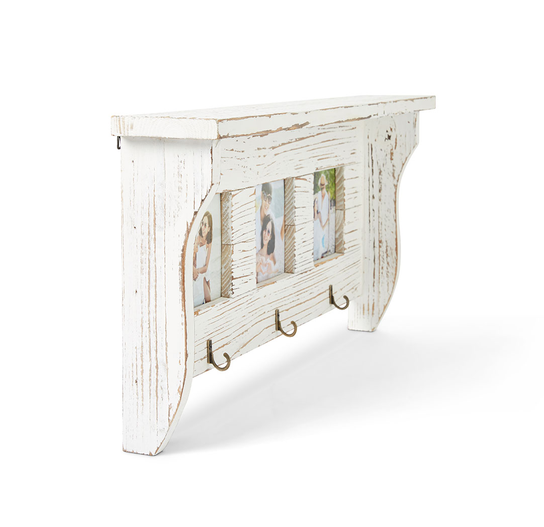 4x4 White Distressed Hooks (3)