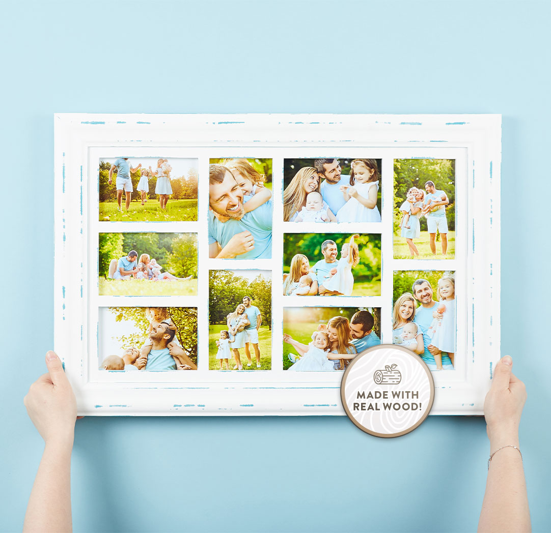 4x6 White Distressed Frame (10)