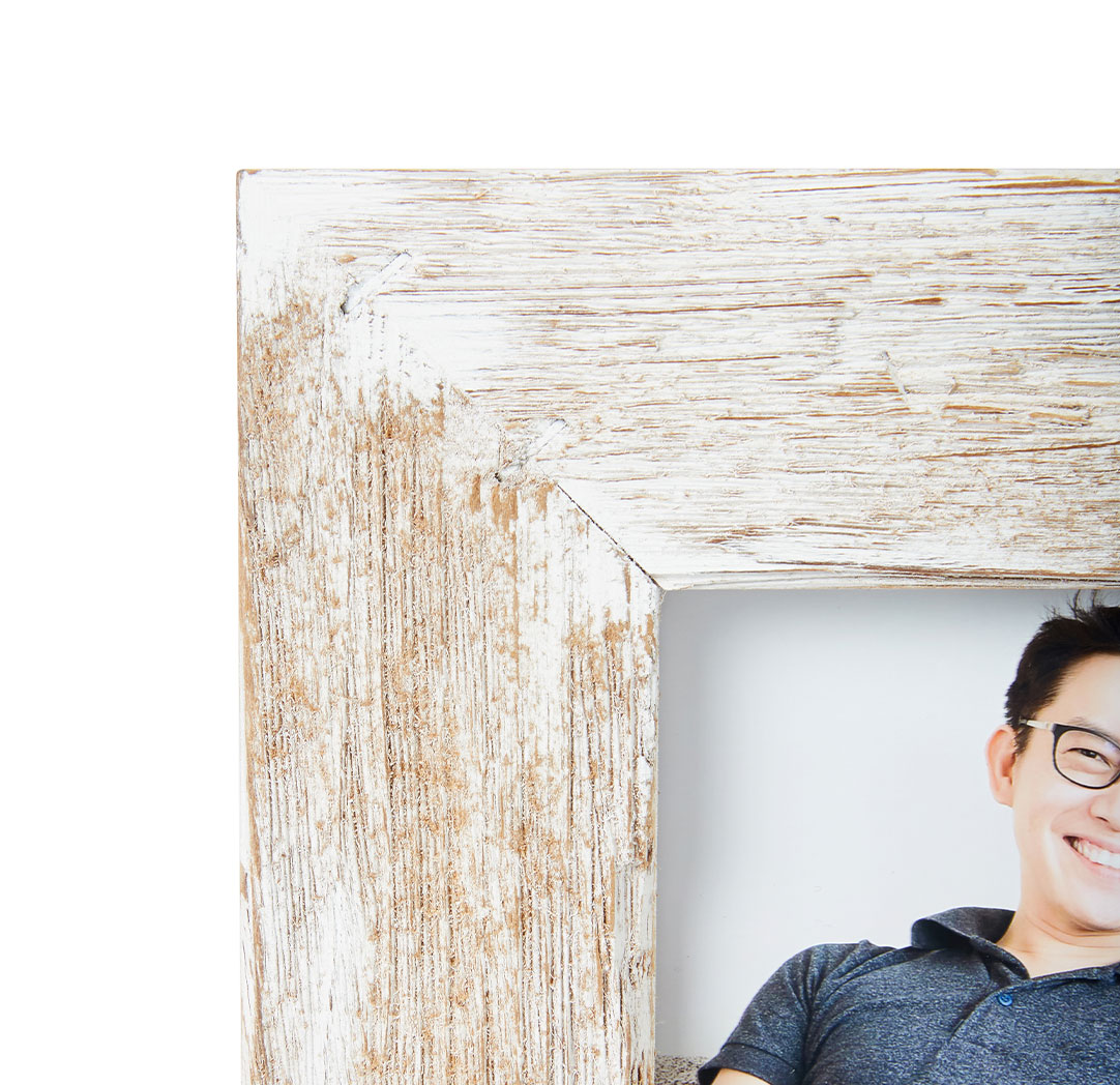 5x7 White Rustic Frame (4)