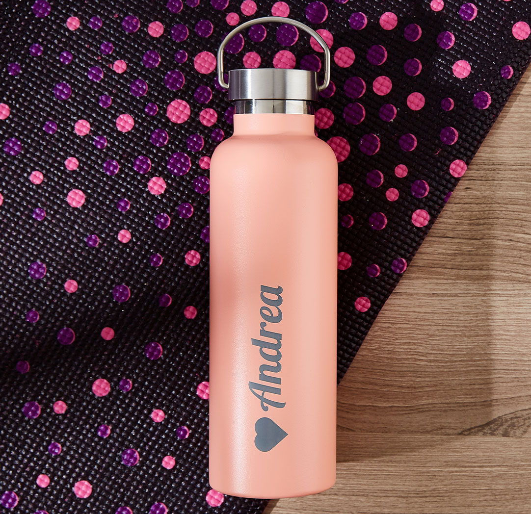 750ml Peach Personalized Bottle 
