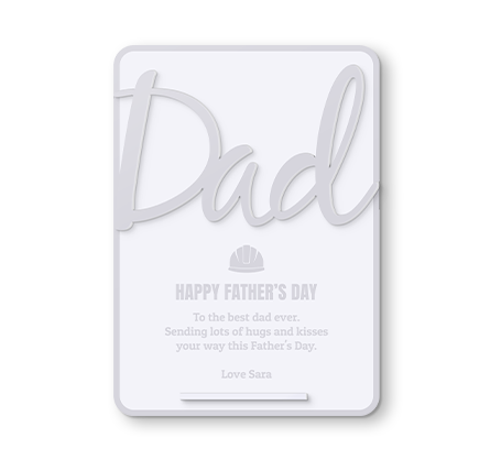 Dad Desktop Card - Clear Acrylic