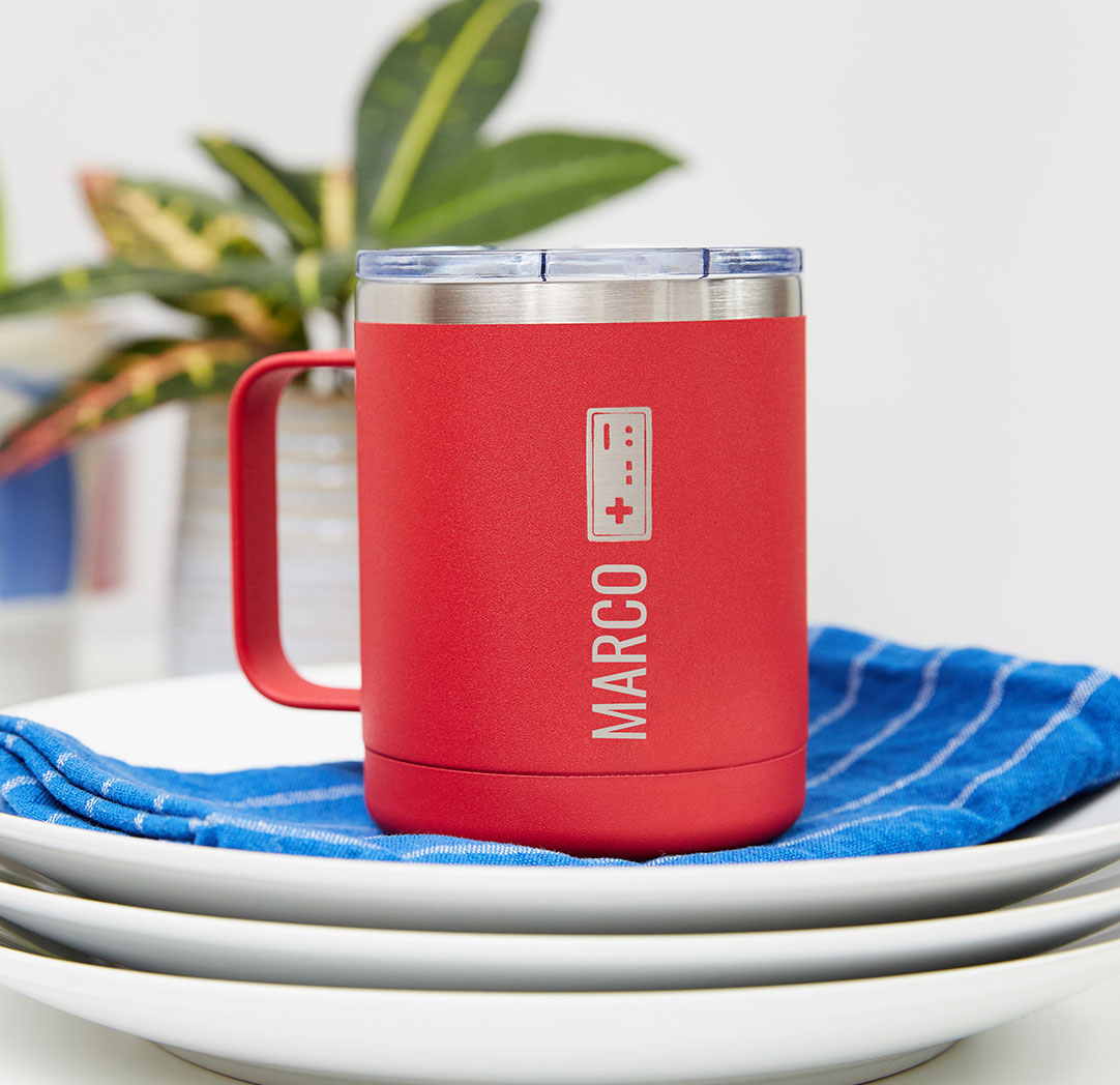 300ml Red Personalized Travel Mug