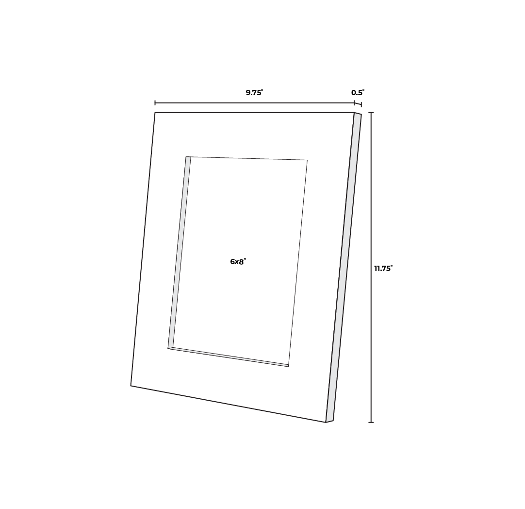 6x8 Carved Flamingo Frame