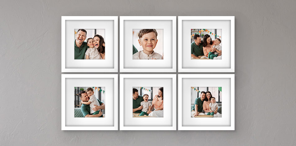 12x12 White - Set of 6