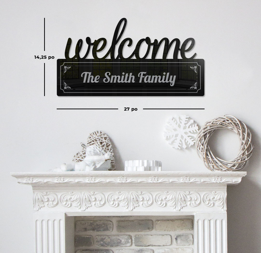 Panneau Welcome 27 po