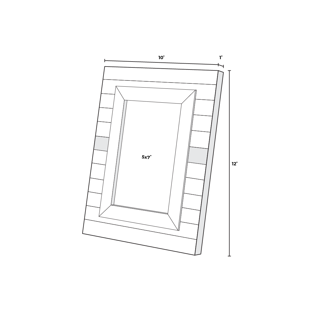 5x7 Horizontal Stripe Frame