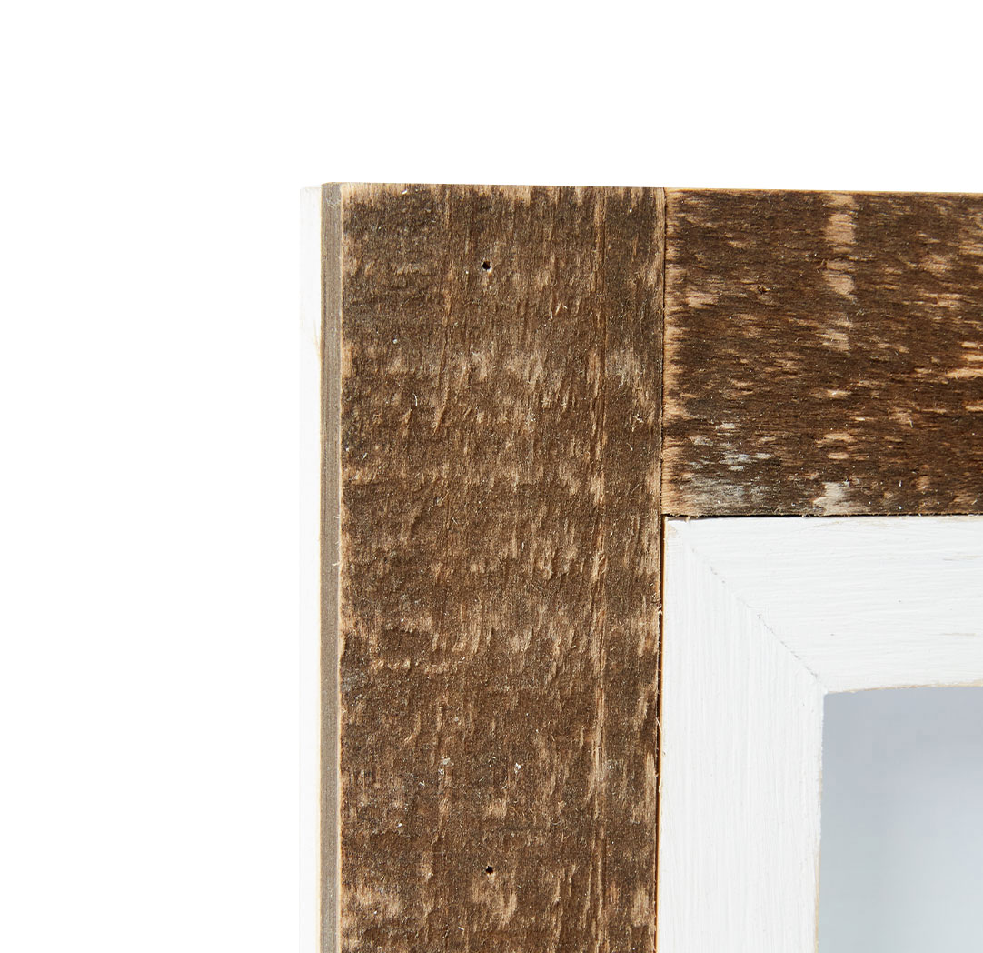 Cadre marron rustique 4 x 6 po (2)