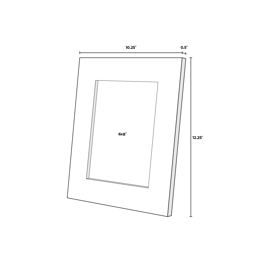 6x8 Mint Carved Damask Frame